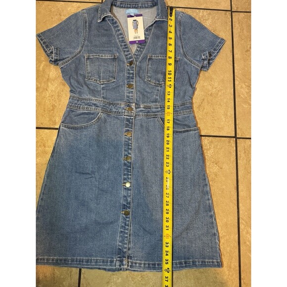 Draper James Blue Denim Mini Dress - Picture 15 of 16